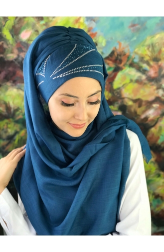 Petrol Blue Ready to Wear Turban 5-06