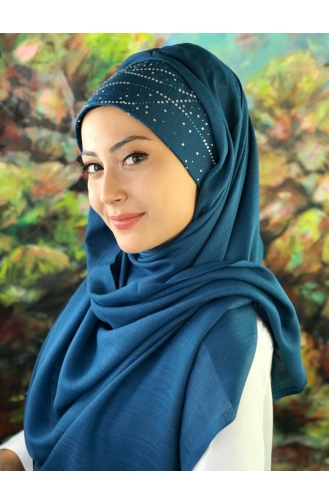 Turban Pret-a-Porter Bleu Foncé 2-01