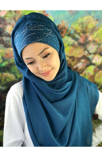 Turban Pret-a-Porter Bleu Foncé 2-01