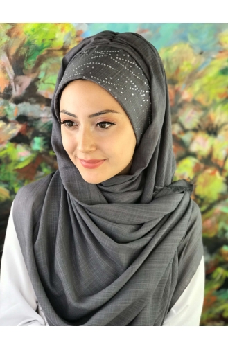 Dark Gray Ready to Wear Turban 2-02