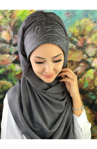 Dark Gray Ready to Wear Turban 2-02