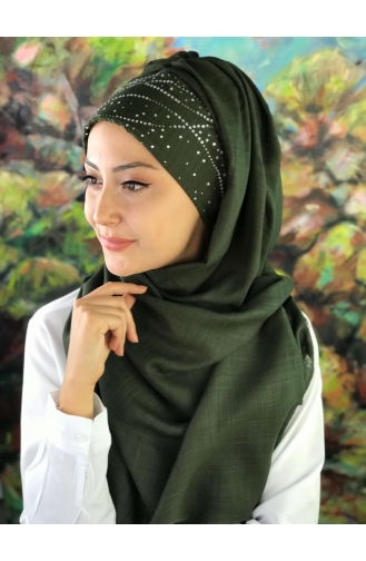 Dark Green Ready to wear Turban 2-04