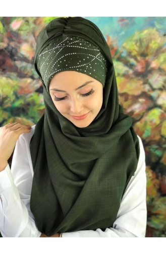 Dark Green Ready to Wear Turban 2-04