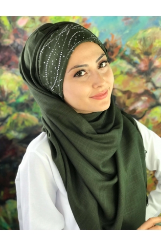 Dark Green Ready to Wear Turban 2-04