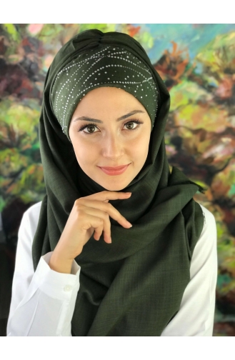 Dark Green Ready to Wear Turban 2-04