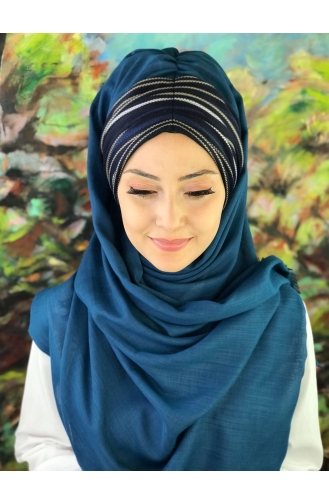 Turban Pret-a-Porter Bleu Foncé 17-01