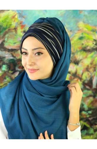 Turban Pret-a-Porter Bleu Foncé 17-01