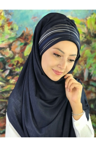 Navy Blue Ready to wear Turban 9-01