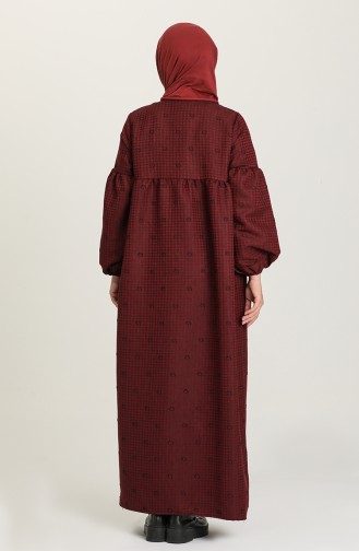 Robe Hijab Bordeaux 22k8456-04