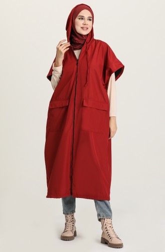 Claret Red Raincoat 22K8441-07