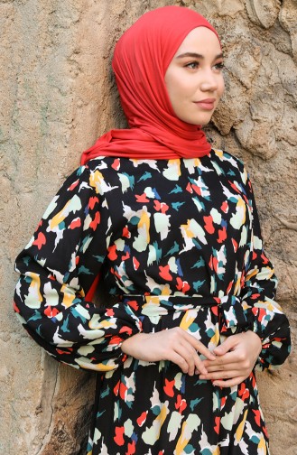 Yellow Hijab Dress 1147-01