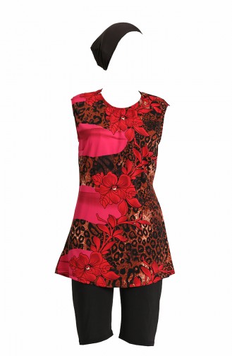 Rot Hijab Badeanzug 0171-03