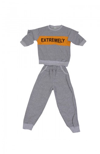Gray Children and Baby Tracksuit 8455-01