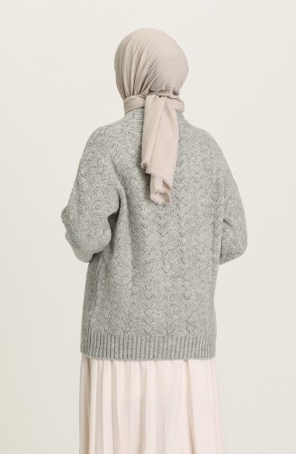 Grau Strickjacke 1501-04