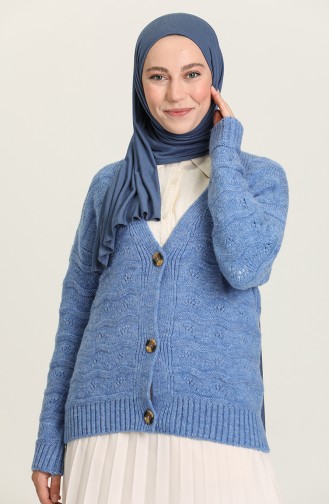 Indigo Strickjacke 1510-06