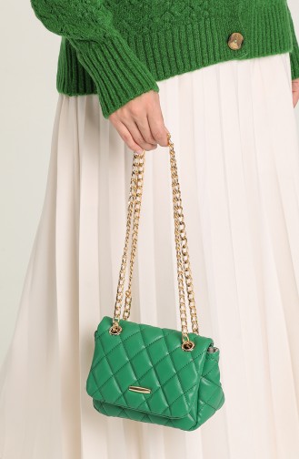Green Shoulder Bags 4118A-82