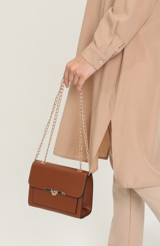 Tobacco Brown Shoulder Bag 4002A-19