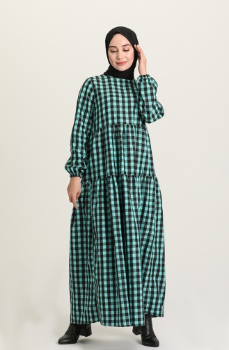 فستان أخضر حشيشي 1674-01