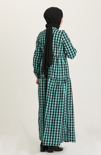 Green Hijab Dress 1674-01