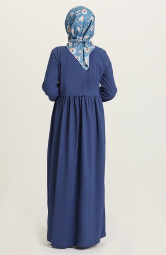 Indigo Hijab Dress 1677-01