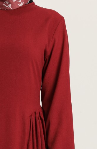 فستان أحمر كلاريت 1677-02