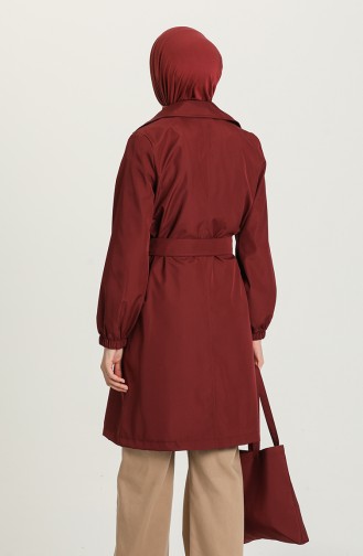 Claret red Trench Coats Models 3001-02