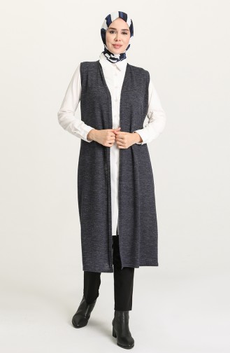 Navy Blue Gilet 1582-02