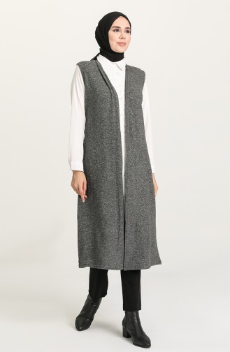 Rauchgrau Strickjacke 1582-03