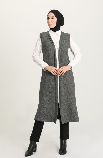 Rauchgrau Strickjacke 1582-03