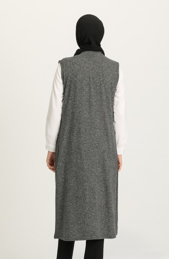 Rauchgrau Strickjacke 1582-03