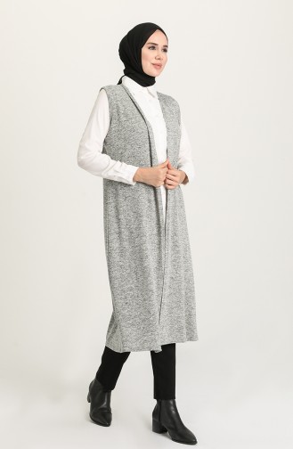 Grau Strickjacke 1582-04