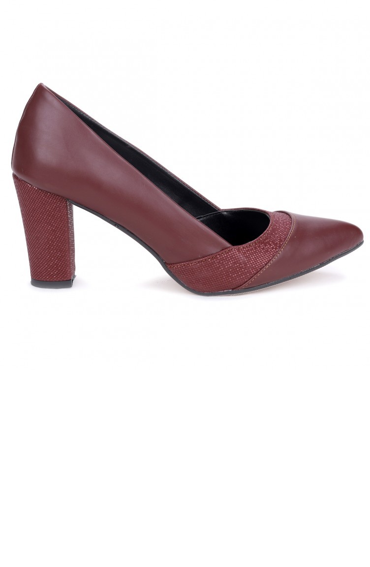 chaussures talons bordeaux