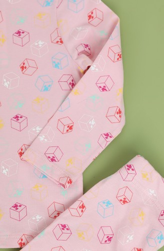 Pink Baby and Children`s Pajama Set 1002-01