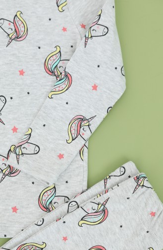 Grau Kinder und Baby-Pyjamas 1008-01