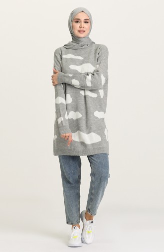 Grau Pullover 4302-04