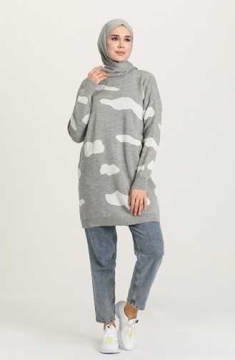 Grau Pullover 4302-04