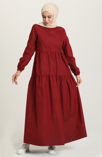 Robe Hijab Bordeaux 1675-01