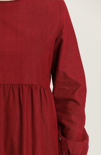 Claret Red Hijab Dress 1675-01