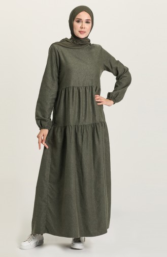 Green Hijab Dress 1675-03