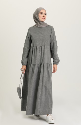 فستان رمادي 1675-04