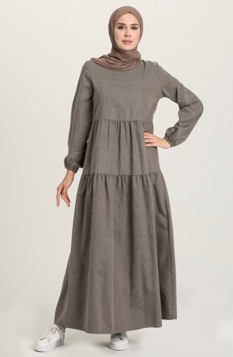 Mink Hijab Dress 1675-06