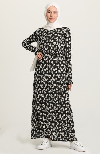 Robe Hijab Noir 1048-01