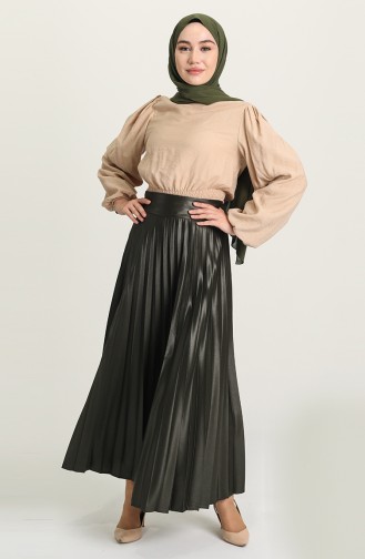 Khaki Skirt 1041-07