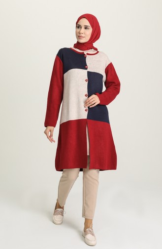 Triko Düğmeli Hırka 4192-06 Bej