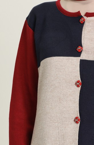 Triko Düğmeli Hırka 4192-06 Bej