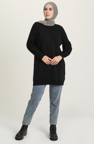 Schwarz Pullover 4303-03