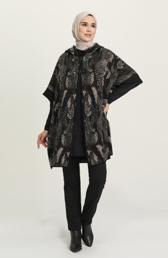 Schwarz Poncho 4278-03