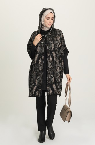 Schwarz Poncho 4278-03