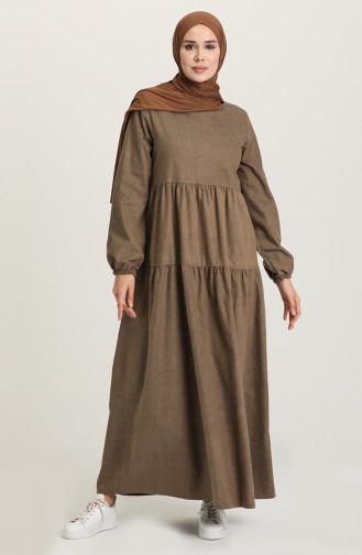 Robe Hijab Khaki 1675-02