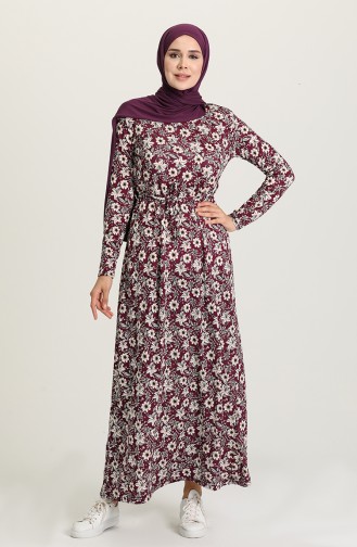 Robe Hijab Plum 1051-01